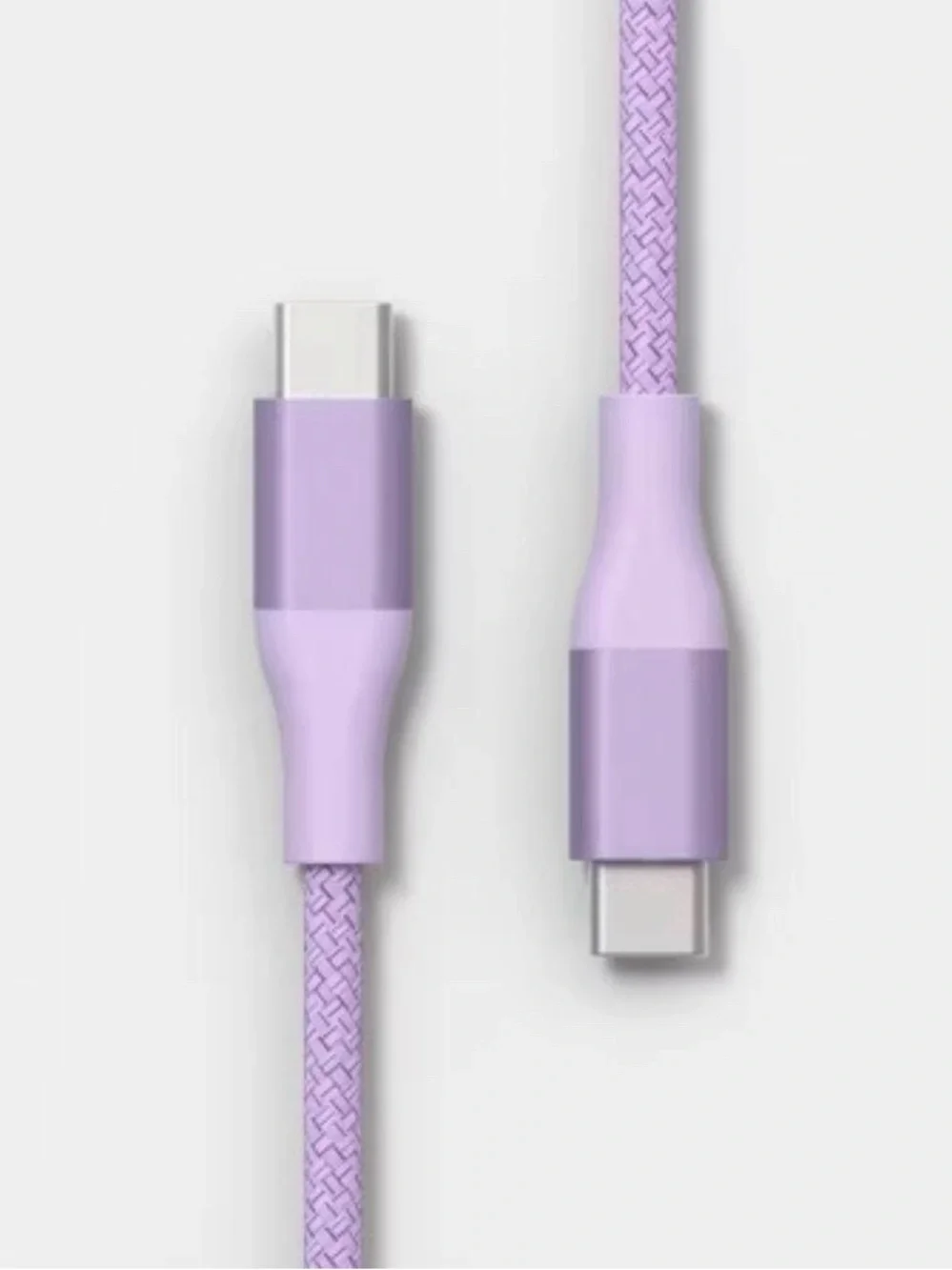 10 ft Lavender Braided USB-C Charging Cable